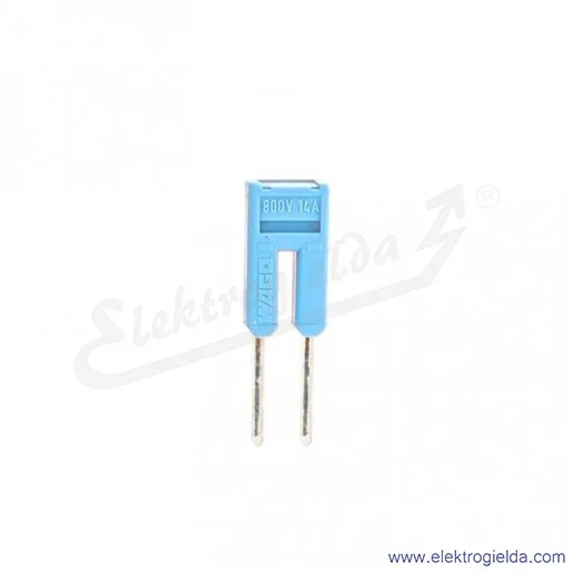 Mostek grzebieniowy 2000-402/000-006 2-torowy niebieski 14A z izolacją do złączek 2000- Mostek grzebieniowy 2000-402/000-006 2-torowy niebieski 14A z izolacją do złączek 2000-