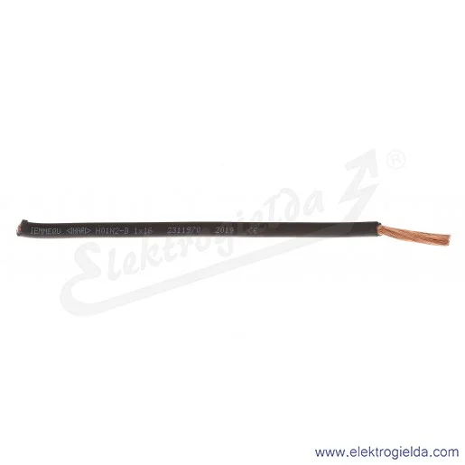 Przewód spawalniczy 2210700 1x16.0mm2 H01N2-D czarny Przewód spawalniczy 2210700 1x16.0mm2 H01N2-D czarny