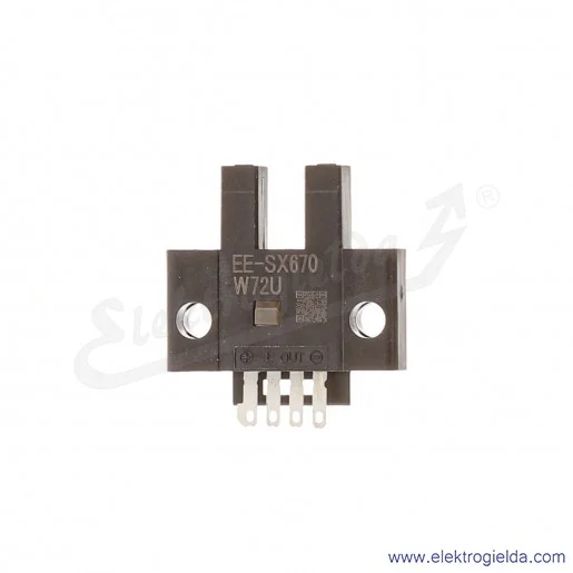 Mikroczujnik szczelinowy EE-SX670, zasięg 5mm, NPN Dark-ON, Light-ON, 5..24VDC Mikroczujnik szczelinowy EE-SX670, zasięg 5mm, NPN Dark-ON, Light-ON, 5..24VDC