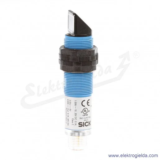 Czujnik refleksyjny 6044033 VL180-2P32438 10..30VDC, PNP Dark-ON, zasięg 0.05m..5.5m, tuleja M18, przyłącze M12 3P Czujnik refleksyjny 6044033 VL180-2P32438 10..30VDC, PNP Dark-ON, zasięg 0.05m..5.5m, tuleja M18, przyłącze M12 3P