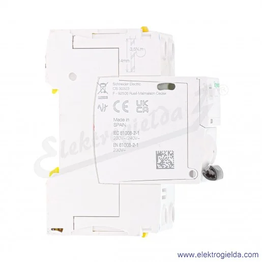 Wyłącznik różnicowo-prądowy A9Z21240 iID 2P 40A 30mA typ A Wyłącznik różnicowo-prądowy A9Z21240 iID 2P 40A 30mA typ A