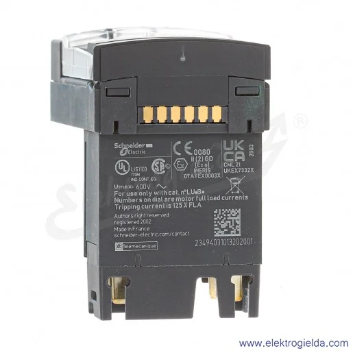 Blok wyzwalacza LUCB05BL 3P 1.25-5A, 24VDC Blok wyzwalacza LUCB05BL 3P 1.25-5A, 24VDC