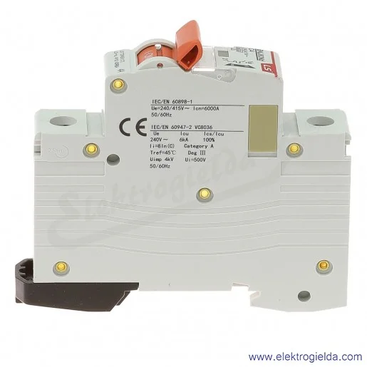 Wyłącznik nadprądowy BKN 1P, charakterystyka C, 4A Wyłącznik nadprądowy BKN 1P, charakterystyka C, 4A