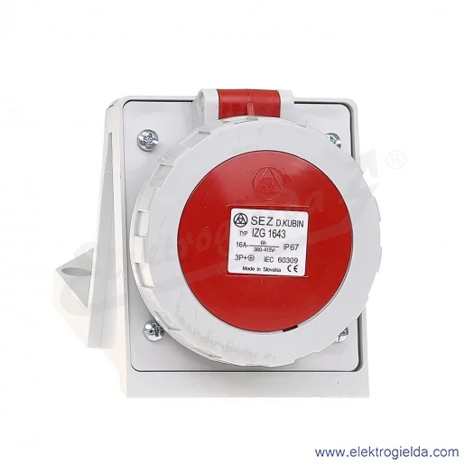 Gniazdo stałe 4x16A 3P+PE Gniazdo stałe 4x16A 3P+PE