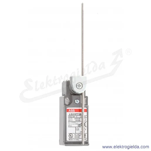 Wyłącznik krańcowy 1SBV010171R1211 LS31P71B11 NO+NC, pręt regulowany max 177.5mm, przyłącze PG11, IP65, obudowa plastikowa Wyłącznik krańcowy 1SBV010171R1211 LS31P71B11 NO+NC, pręt regulowany max 177.5mm, przyłącze PG11, IP65, obudowa plastikowa