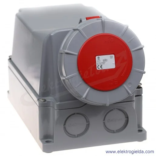 Gniazdo stałe 5x125A 3P+N+PE Gniazdo stałe 5x125A 3P+N+PE