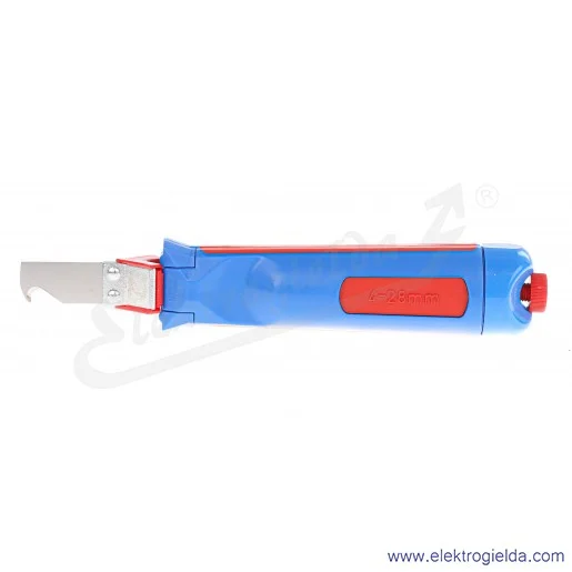 Nóż obrotowy E06NZ-01120400401 AM1/4-28 H do ściągania izolacji z izolacji zewnętrznej 4..28mm Nóż obrotowy E06NZ-01120400401 AM1/4-28 H do ściągania izolacji z izolacji zewnętrznej 4..28mm