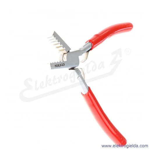 Praska do końcówek E06PZ-01010100101 PZ/0,5-2,5 H i HI od 0.25..2.5mm2, długość 150mm Praska do końcówek E06PZ-01010100101 PZ/0,5-2,5 H i HI od 0.25..2.5mm2, długość 150mm