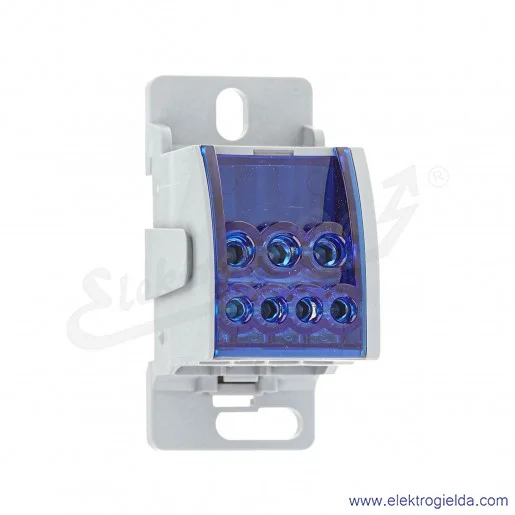 Blok rozdzielczy F2.0331 LKN80A UKK80B niebieski 16mm/4x6mm 3x16mm Blok rozdzielczy F2.0331 LKN80A UKK80B niebieski 16mm/4x6mm 3x16mm