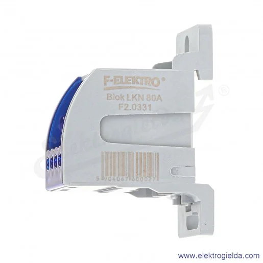 Blok rozdzielczy F2.0331 LKN80A UKK80B niebieski 16mm/4x6mm 3x16mm Blok rozdzielczy F2.0331 LKN80A UKK80B niebieski 16mm/4x6mm 3x16mm