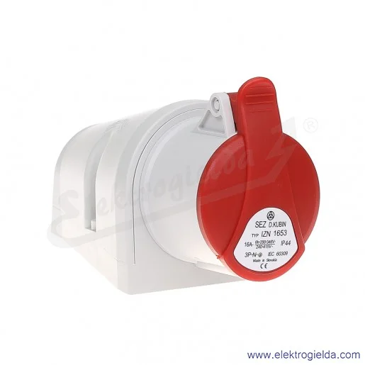 Gniazdo stałe 5x16A 3P+N+PE Gniazdo stałe 5x16A 3P+N+PE