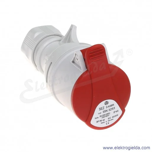 Gniazdo przenośne 5x32A 3P+N+PE Gniazdo przenośne 5x32A 3P+N+PE
