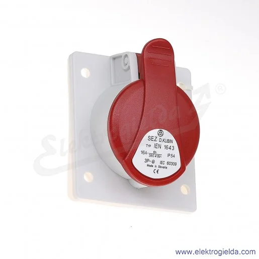 Gniazdo tablicowe 4x16A 3P+PE Gniazdo tablicowe 4x16A 3P+PE