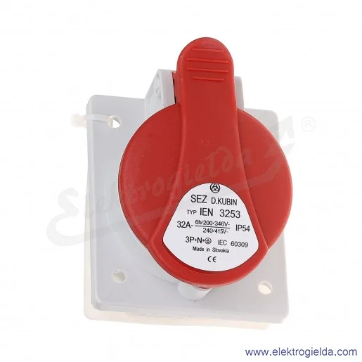 Gniazdo tablicowe 5x32A 3P+N+PE Gniazdo tablicowe 5x32A 3P+N+PE