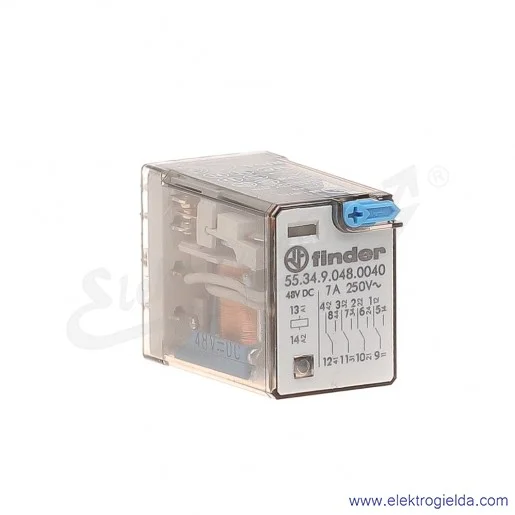 Przekaźnik elektromagnetyczny 55.34.9.048.0040 4P 48V DC Przekaźnik elektromagnetyczny 55.34.9.048.0040 4P 48V DC