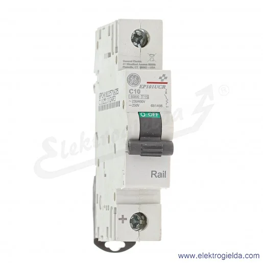 Wyłącznilk nadprądowy 681498 EP101UC C 10 1P+N, typ C, 10A Wyłącznilk nadprądowy 681498 EP101UC C 10 1P+N, typ C, 10A