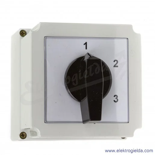 Łącznik krzywkowy 4G80-86-PK /1-2-3/ 2P, 80A, w obudowie Łącznik krzywkowy 4G80-86-PK /1-2-3/ 2P, 80A, w obudowie