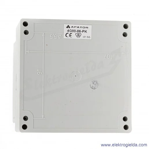 Łącznik krzywkowy 4G80-86-PK /1-2-3/ 2P, 80A, w obudowie Łącznik krzywkowy 4G80-86-PK /1-2-3/ 2P, 80A, w obudowie