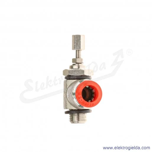 Zawór dławiąco- zwrotny GMCU 904-1/8-8, G1/8, Fi 8, 1-10 bar, do montażu na siłownikach, regulacja śrubą radełkowaną, Camozzi Zawór dławiąco- zwrotny GMCU 904-1/8-8, G1/8, Fi 8, 1-10 bar, do montażu na siłownikach, regulacja śrubą radełkowaną, Camozzi