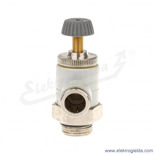 Zawór dławiąco- zwrotny TMCU 976-3/8-10, G3/8, Fi 10, 0.5-10 Bar, 1200 l/min, dławienie na wylocie, regulacja śrubą radełkowaną Zawór dławiąco- zwrotny TMCU 976-3/8-10, G3/8, Fi 10, 0.5-10 Bar, 1200 l/min, dławienie na wylocie, regulacja śrubą radełkowaną