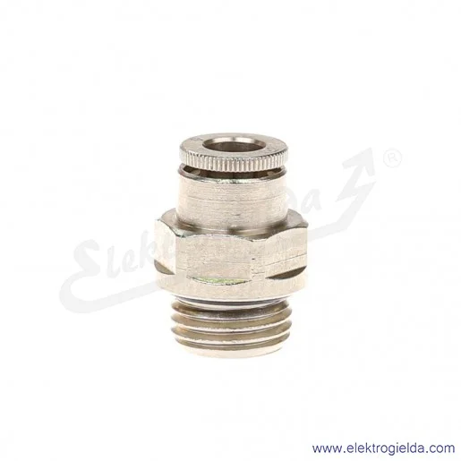 Złączka prosta G1/4-FI6 metalowa Camozzi 6512-6-1/4 Złączka prosta G1/4-FI6 metalowa Camozzi 6512-6-1/4