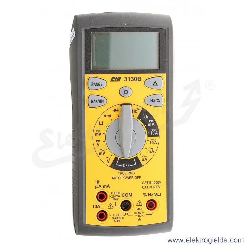 Multimetr 103049 CIE3130B  4 1/2cyfr,TRMS, dokładność 0.05% CIE Multimetr 103049 CIE3130B  4 1/2cyfr,TRMS, dokładność 0.05% CIE