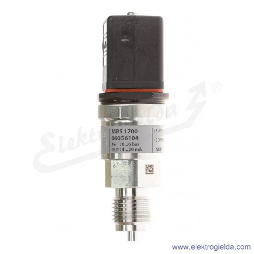 Przetwornik ciśnienia 060G6104 MBS 1700 0-6BAR wyjście analogowe 4..20mA , G1/2" przyłącze PG9 Przetwornik ciśnienia 060G6104 MBS 1700 0-6BAR wyjście analogowe 4..20mA , G1/2" przyłącze PG9