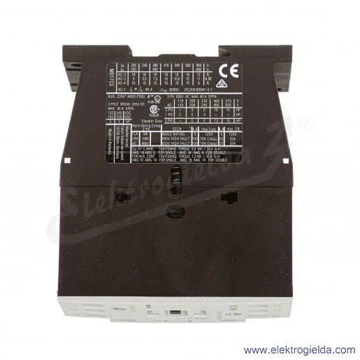 Stycznik mocy 189911 DILM17-01-EA (230V50HZ,240V60HZ) 3P+1NC 7,5kW 17A 230VAC Stycznik mocy 189911 DILM17-01-EA (230V50HZ,240V60HZ) 3P+1NC 7,5kW 17A 230VAC