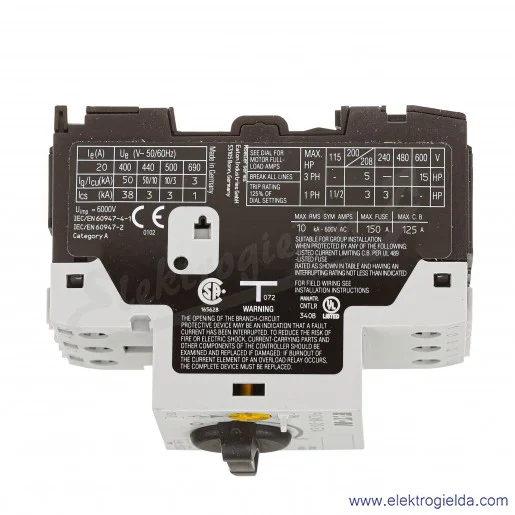 Wyłącznik silnikowy PKZM0-20-EA 3P 9kW 16-20A Wyłącznik silnikowy PKZM0-20-EA 3P 9kW 16-20A