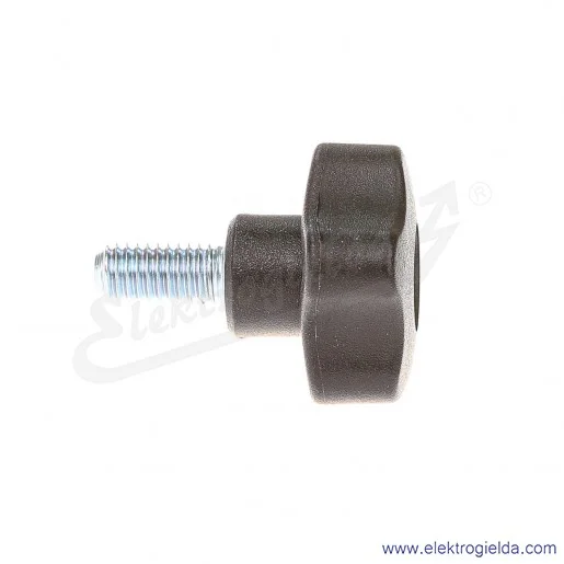 Pokrętło 69859-C9 VCT.32 P-M8X16-C9 trzpień gwintowany ze stali ocynkowanej M8x16mm, czarne Pokrętło 69859-C9 VCT.32 P-M8X16-C9 trzpień gwintowany ze stali ocynkowanej M8x16mm, czarne