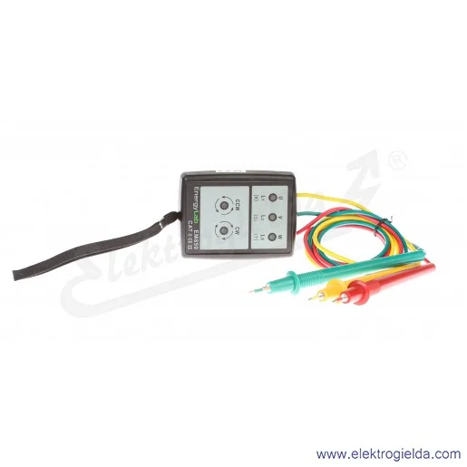 Tester kolejności faz 111565 EM850 200...480VAC normy PN-EN61010-1 CAT II 600V EnergyLab Tester kolejności faz 111565 EM850 200...480VAC normy PN-EN61010-1 CAT II 600V EnergyLab