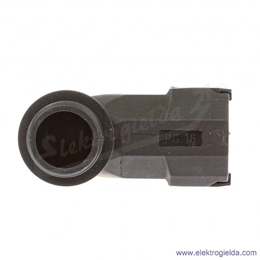 Dławik kątowy E03DK-07050101411 FKD 16 BK czarny poliamidowy, gwint PG16 do rur WTE16 Dławik kątowy E03DK-07050101411 FKD 16 BK czarny poliamidowy, gwint PG16 do rur WTE16