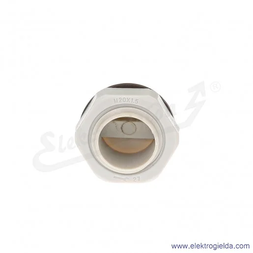 Zaślepka z tworzywa E03DK-02110400301 DZ2 20M M20x1.5, szara z nakrętką i uszczelką Zaślepka z tworzywa E03DK-02110400301 DZ2 20M M20x1.5, szara z nakrętką i uszczelką
