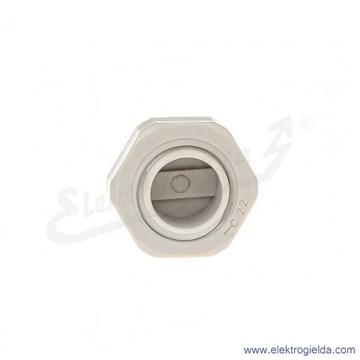 Zaślepka z tworzywa E03DK-02110400203 DZ2 16M M16x1.5, szara z nakrętką i uszczelką Zaślepka z tworzywa E03DK-02110400203 DZ2 16M M16x1.5, szara z nakrętką i uszczelką
