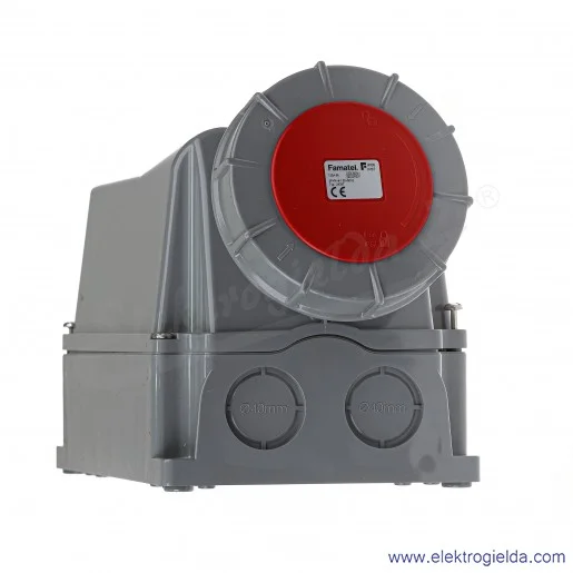 Gniazdo stałe 24397, 5X125, 400V, natynkowe, IP67 Gniazdo stałe 24397, 5X125, 400V, natynkowe, IP67