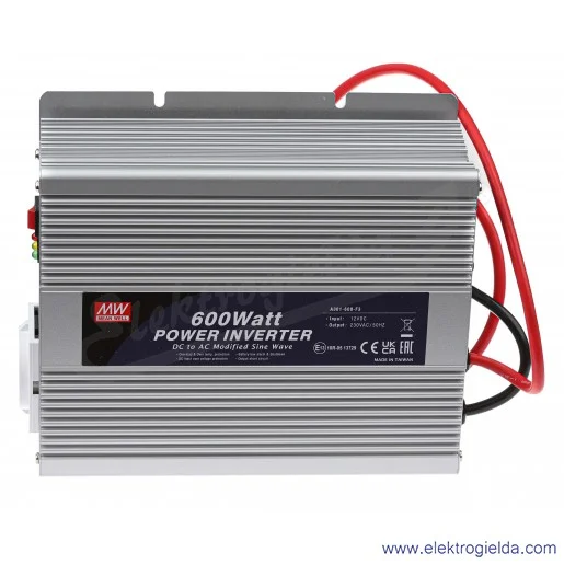 Przetwornica A301-600-F3 A301-600-F3 zasilanie 10..15VDC, wyjście 230V 600W Przetwornica A301-600-F3 A301-600-F3 zasilanie 10..15VDC, wyjście 230V 600W
