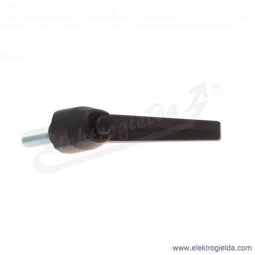 Rękojeść nastawna 141531 MRX.63 P-M8X30 trzpień gwintowany ze stali ocynkowanej, czarna Rękojeść nastawna 141531 MRX.63 P-M8X30 trzpień gwintowany ze stali ocynkowanej, czarna