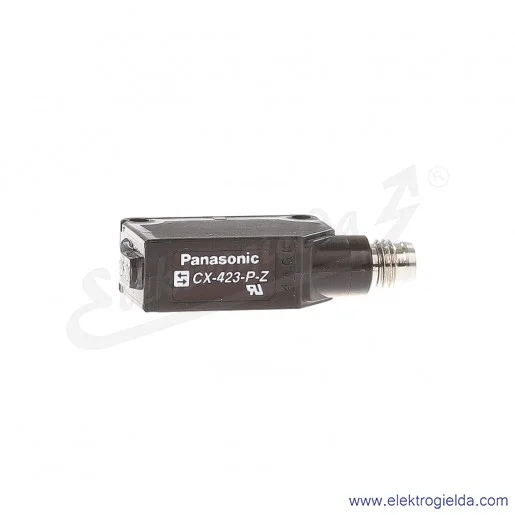 Czujnik odbiciowy CX-423-P-Z, 12..24VDC, zasięg 7..30CM, PNP Dark-ON i Light-ON, złącze męskie 4P M8, czerwony LED Czujnik odbiciowy CX-423-P-Z, 12..24VDC, zasięg 7..30CM, PNP Dark-ON i Light-ON, złącze męskie 4P M8, czerwony LED