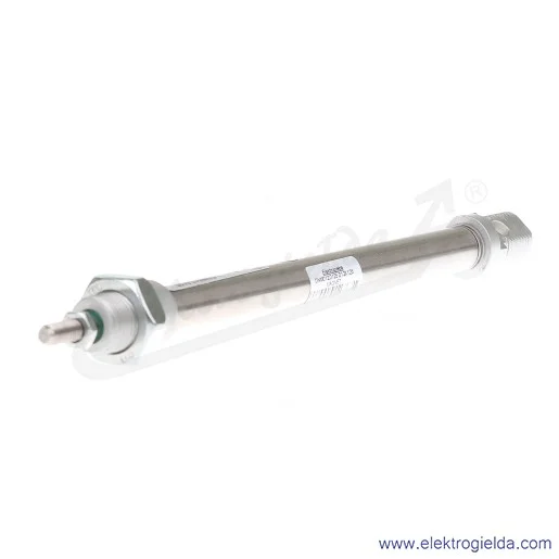 Siłownik pneumatyczny cylindryczny dwustronnego działania, z magnesem, ISO 6432, z amortyzacją mechaniczną Siłownik pneumatyczny cylindryczny dwustronnego działania, z magnesem, ISO 6432, z amortyzacją mechaniczną