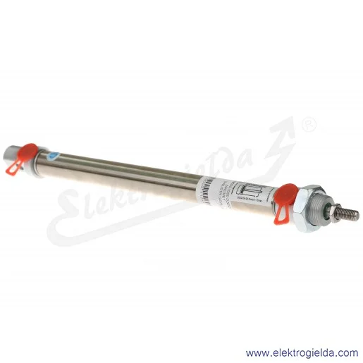 Siłownik pneumatyczny cylindryczny DNM020.0200 D20X200, G1/8, dwustronnego działania, magnetyczny Siłownik pneumatyczny cylindryczny DNM020.0200 D20X200, G1/8, dwustronnego działania, magnetyczny