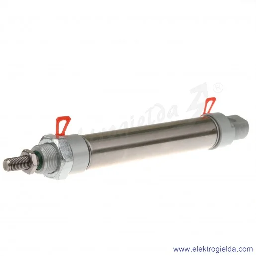 Siłownik pneumatyczny cylindryczny DNM025.0100 D25X100, G1/8, dwustronnego działania, z magnesem, ISO 6432, z amortyzacją mechan Siłownik pneumatyczny cylindryczny DNM025.0100 D25X100, G1/8, dwustronnego działania, z magnesem, ISO 6432, z amortyzacją mechan