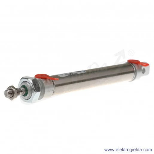 Siłownik pneumatyczny cylindryczny DNM025.0125 D25X125, G1/8, dwustronnego działania, z magnesem, ISO 6432, z amortyzacją mechan Siłownik pneumatyczny cylindryczny DNM025.0125 D25X125, G1/8, dwustronnego działania, z magnesem, ISO 6432, z amortyzacją mechan