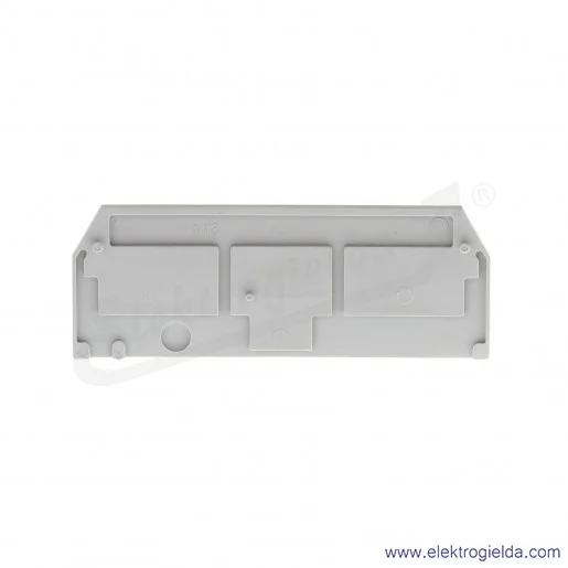 Ścianka końcowa 281-324 3P 2.5mm, wewnętrzna szara Ścianka końcowa 281-324 3P 2.5mm, wewnętrzna szara