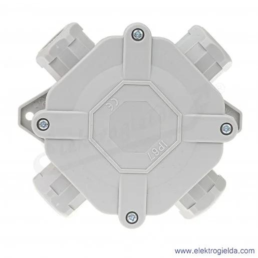 Puszka szara F1.0112 F11  IP67 4xPG16 z zaciskami 5x4mm2 Puszka szara F1.0112 F11  IP67 4xPG16 z zaciskami 5x4mm2