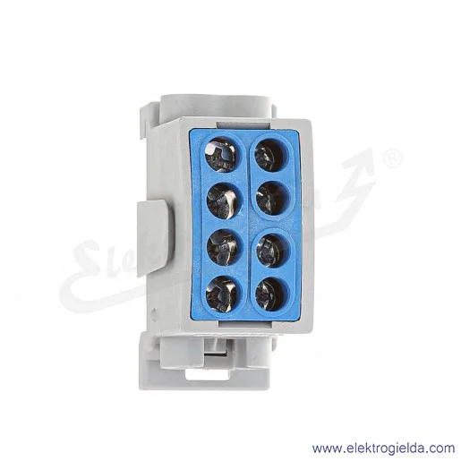Blok rozdzielczy F2.0358 HLK100A-2 niebieski zacisk 1x16, 1x25 Blok rozdzielczy F2.0358 HLK100A-2 niebieski zacisk 1x16, 1x25
