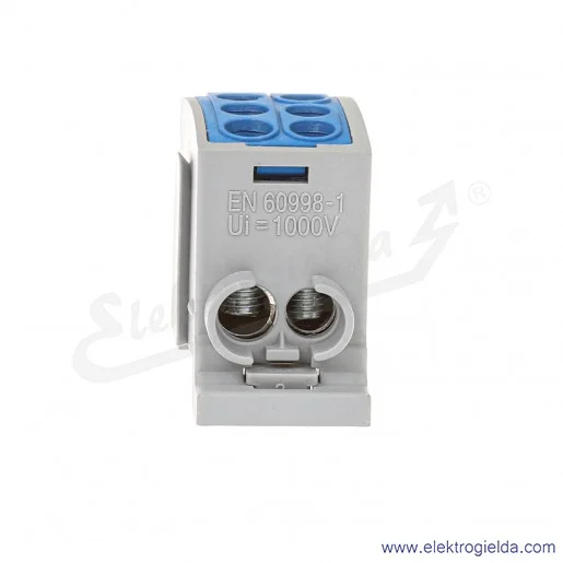 Blok rozdzielczy F2.0358 HLK100A-2 niebieski zacisk 1x16, 1x25 Blok rozdzielczy F2.0358 HLK100A-2 niebieski zacisk 1x16, 1x25