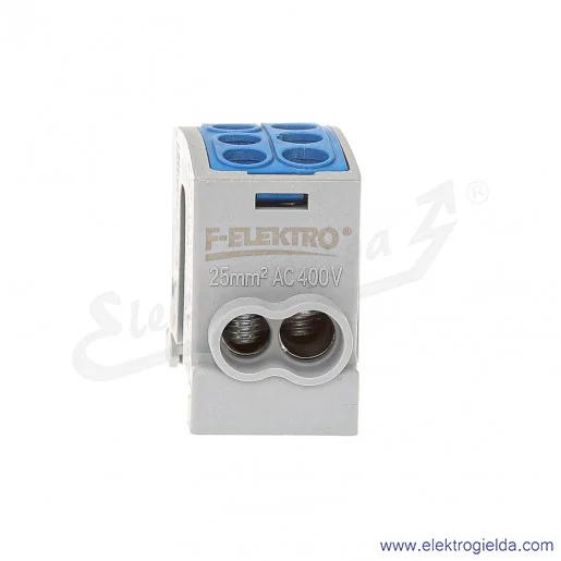 Blok rozdzielczy F2.0358 HLK100A-2 niebieski zacisk 1x16, 1x25 Blok rozdzielczy F2.0358 HLK100A-2 niebieski zacisk 1x16, 1x25