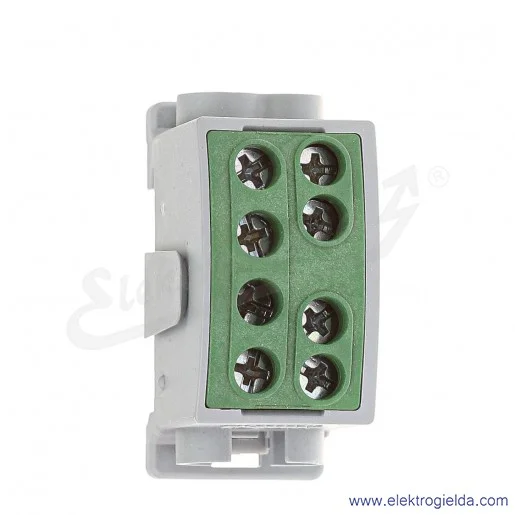 Blok rozdzielczy F2.0374 HLK125A-2 zielony zacisk 1x25, 1x35 wymiar 55x26x38mm Blok rozdzielczy F2.0374 HLK125A-2 zielony zacisk 1x25, 1x35 wymiar 55x26x38mm