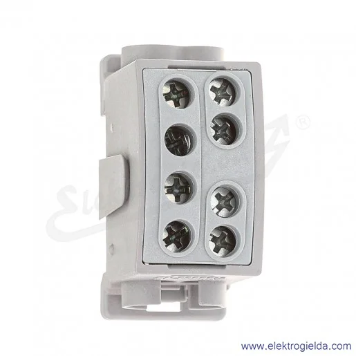 Blok rozdzielczy F2.0372 HLK125A-2 szary zacisk 1x25, 1x35 wymiar 55x26x38mm Blok rozdzielczy F2.0372 HLK125A-2 szary zacisk 1x25, 1x35 wymiar 55x26x38mm