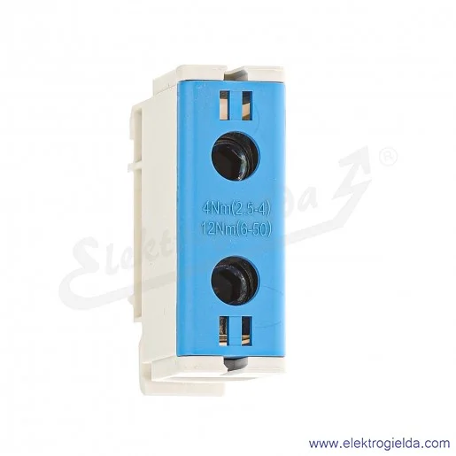 Złączka szynowa śrubowa F2.0120 LZ w korpusie ZU 1-torowa 2,5-50mm niebieska Złączka szynowa śrubowa F2.0120 LZ w korpusie ZU 1-torowa 2,5-50mm niebieska